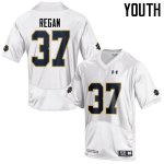 Notre Dame Fighting Irish Youth Robert Regan #37 White Under Armour Authentic Stitched College NCAA Football Jersey AEX5099QE